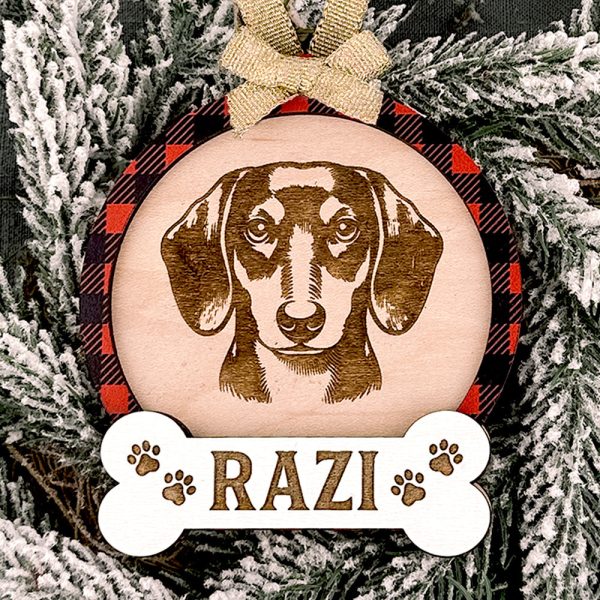 Dachshund Dog Customizable Christmas Ornament Hot on Sale