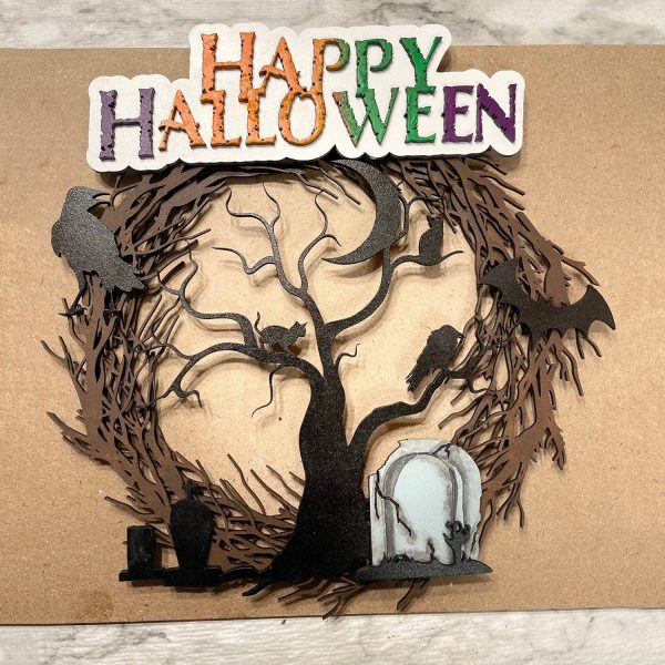 Scary Tree Halloween Wreath For Discount