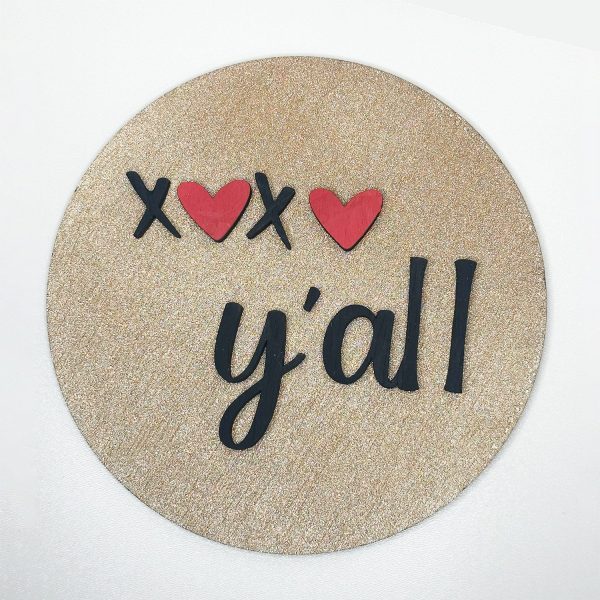 XOXO Y all Country Valentine s Day Door Sign on Sale