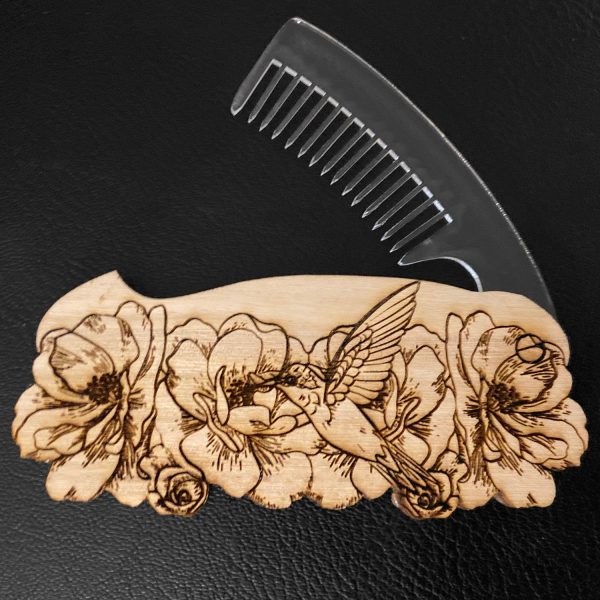 Floral Hummingbird Portable Switch Comb Online Hot Sale