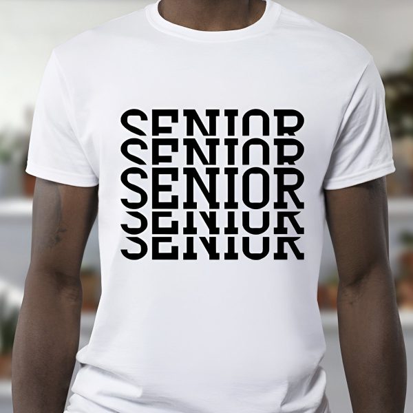 SENIOR Layered T-Shirt Graphic on Sale - Image 3