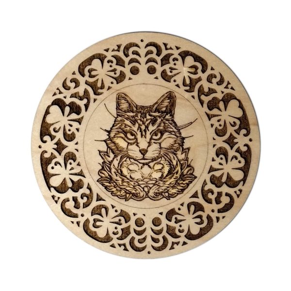 Amazing Easter Kitty Round Coaster Cheap