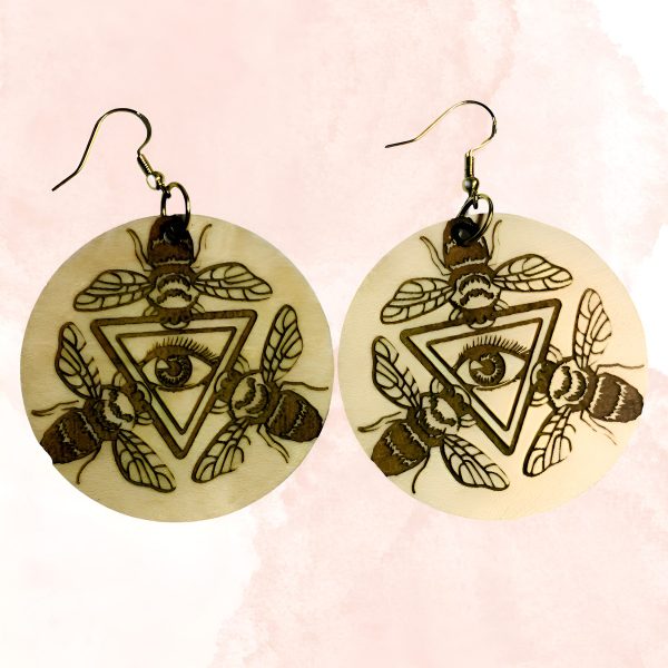 Quirky Bee Illuminati Earrings Cheap