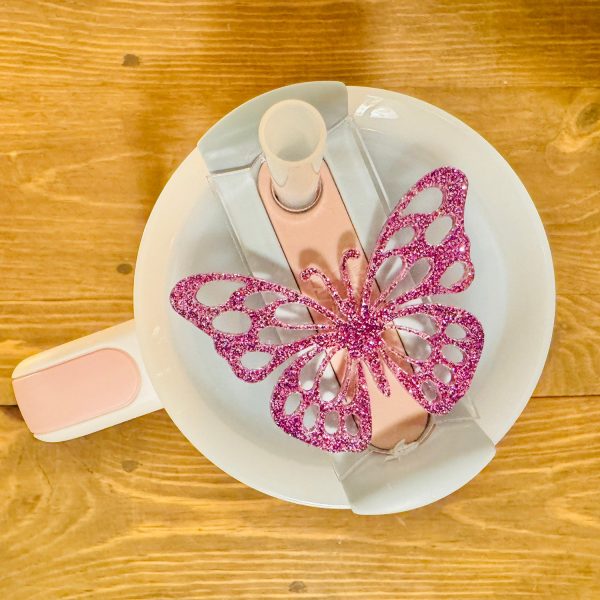 Butterfly Lid Topper Compatible with 30oz Stanley Tumblers For Cheap - Image 2