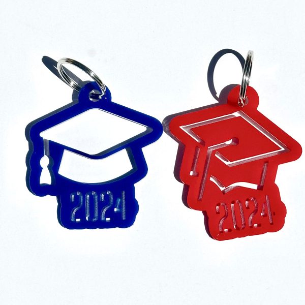 Customizable Graduation Cap Keychains (Set of 2) Fashion