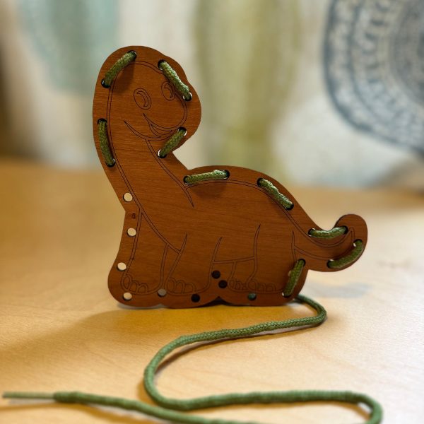 Dinosaur Lacing Card Hot on Sale