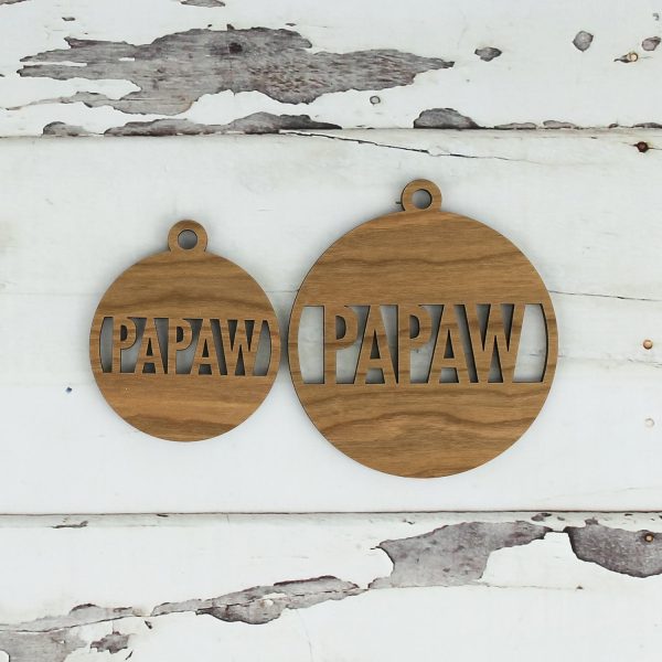 Customizable Round Papaw Gift Tags - Father’s Day Gift Tags (Set of 2) on Sale