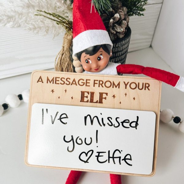 Personalized  A Message from your Elf  Board Supply