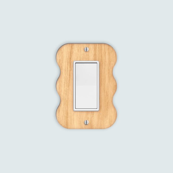 Customizable Single Rocker Light Switch Cover - Wavy Cheap