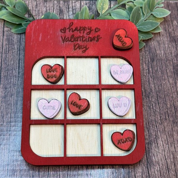 Conversation Hearts Valentine s Day Tic-Tac-Toe Game Online now