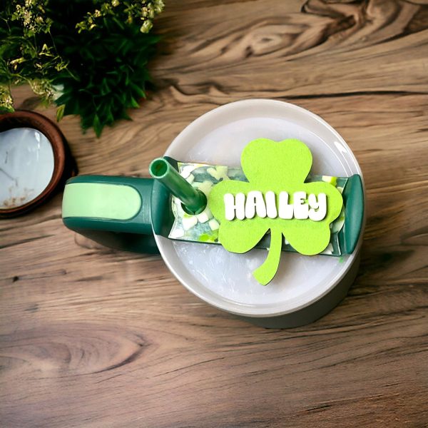 St. Patrick s Day Clover Lid Topper compatible with Stanley Cup (Set of 2) For Discount