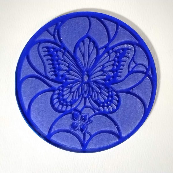 Beautiful Butterfly Orchid with Flower Round Coaster Sale