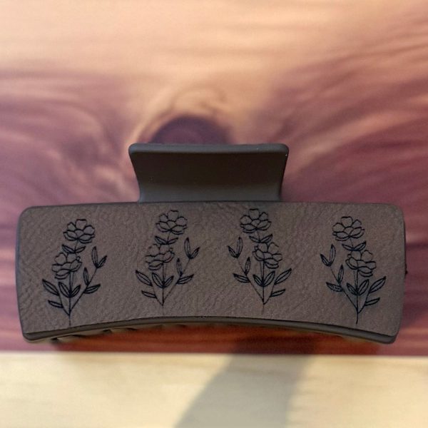 Floral Print Hair Claw Clip - Floral Hair Accessory Sale - Image 2