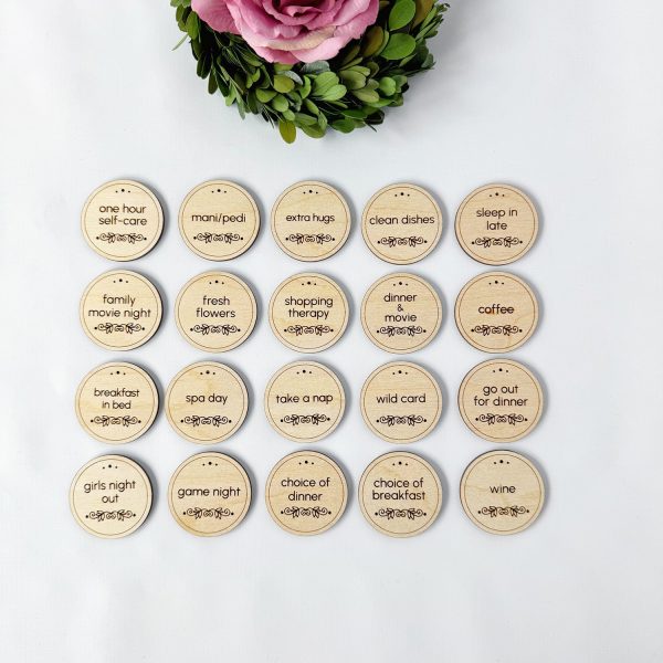 Customizable Mother s Day Tokens of Appreciation (Set of 25 including blanks) Online Hot Sale