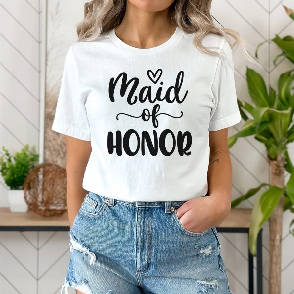 Maid Of Honor  With Heart Graphic Discount