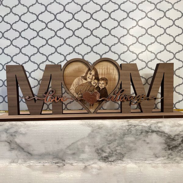 Celebrating MOM Photo Holder   Stand (Medium Plywood) Discount