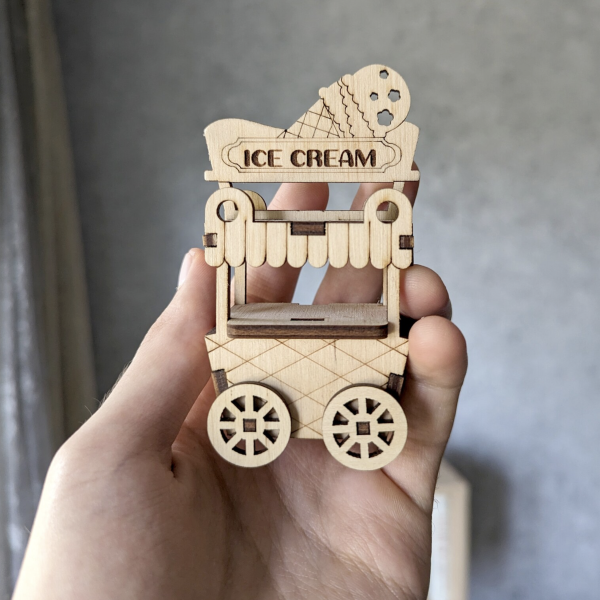 Ice Cream Cart (3D puzzle) Medium Draftboard - (1 8 ) Supply