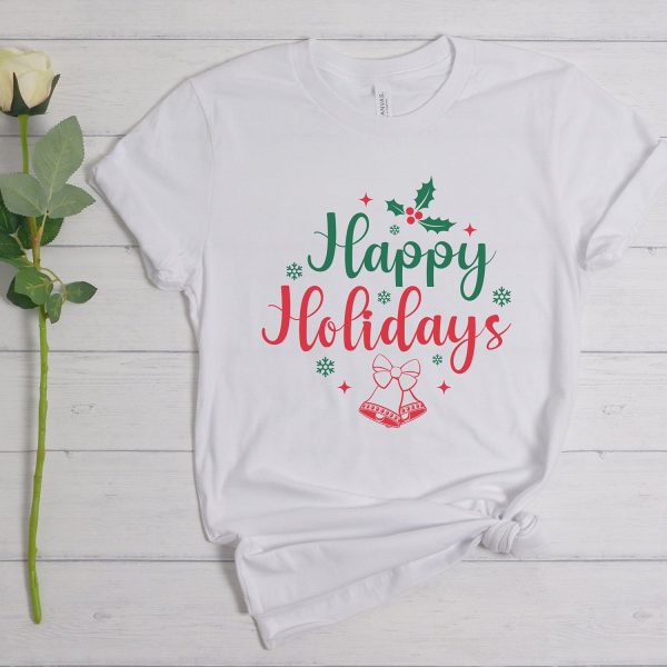 Happy Holidays  With Bells Graphic Supply