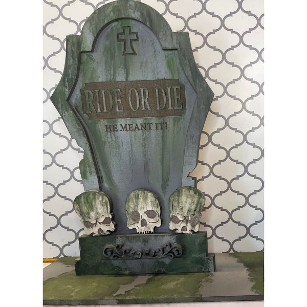 Halloween Silly Tombstones Ride Or Die (Large) Discount
