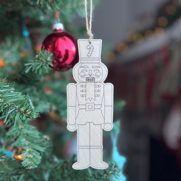 Resizable Nutcracker Ornament Wooden Gift Tag Cheap