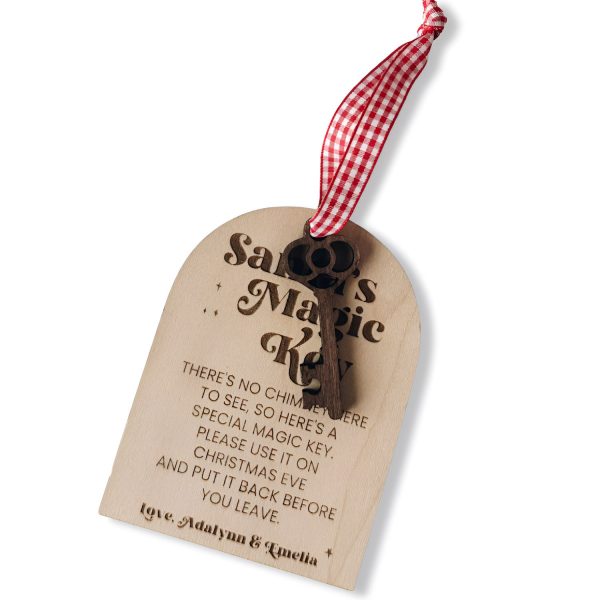 Personalizable Santa s Magic Key Tag # 3 Fashion