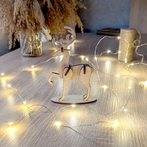 3D Christmas Reindeer On The Base Hot on Sale