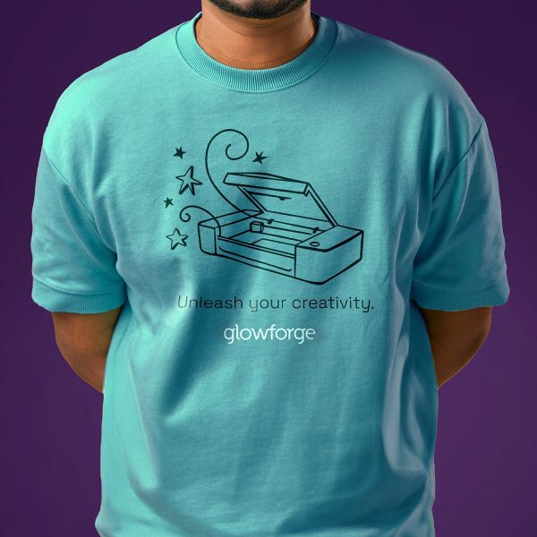 Unleash Your Creativity  Glowforge T-shirt Graphic For Sale