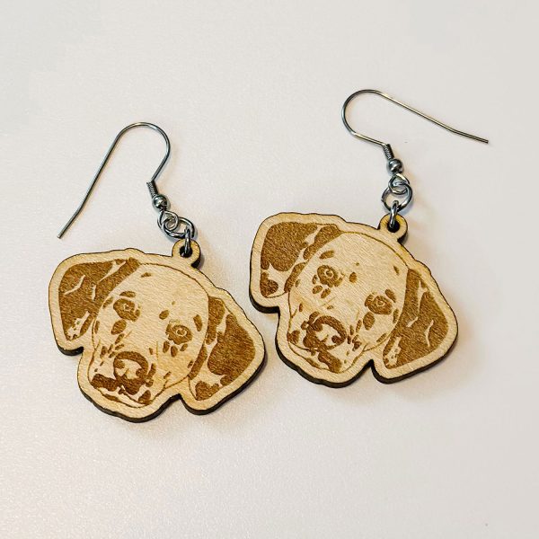 Engraved Dog Breed Earrings - Dalmatian Online Sale