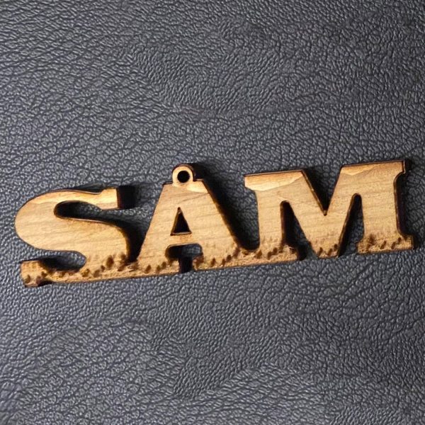 SAM Name Charm or Keychain For Discount