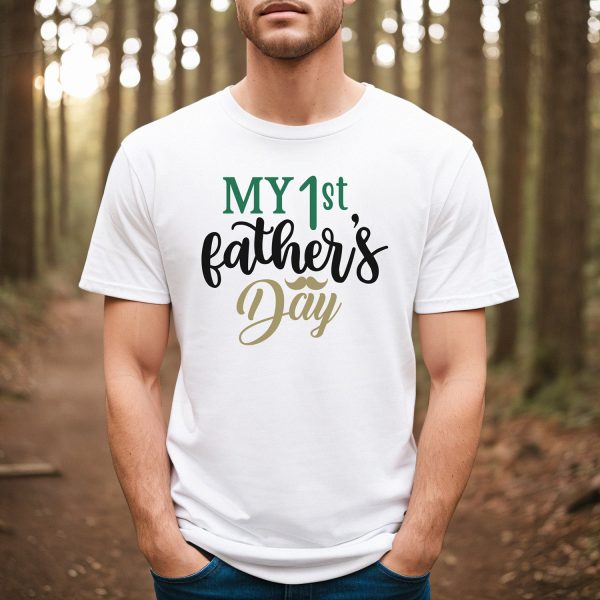 My 1st Father s Day  With Mustache Graphic For Cheap