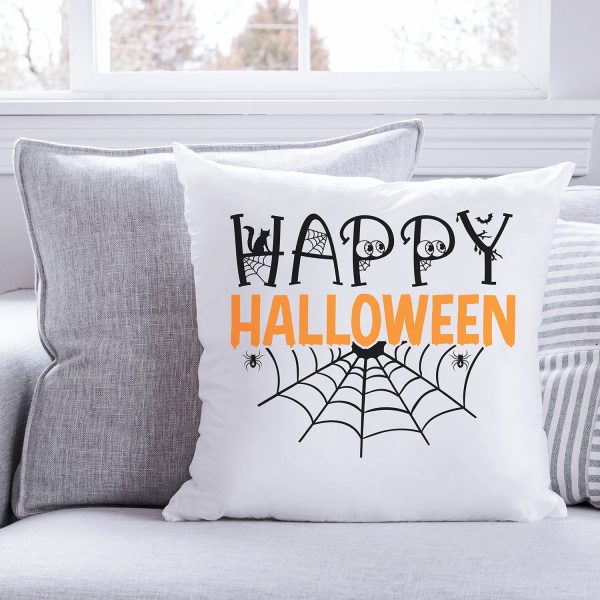 Happy Halloween  With Spider Webs Graphic For Sale