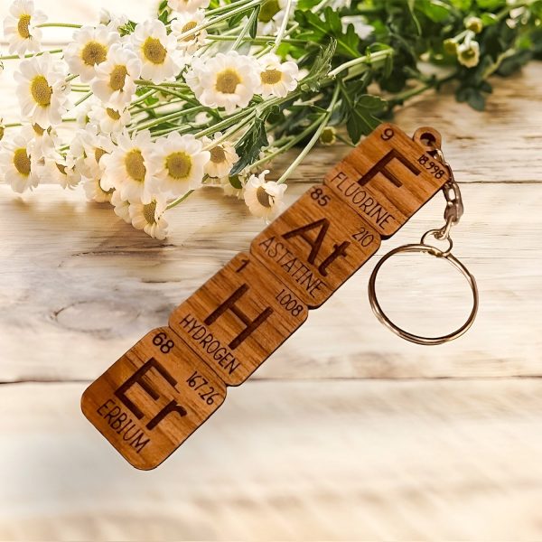 Periodic Element Father s Day Nerdy Keychain Supply