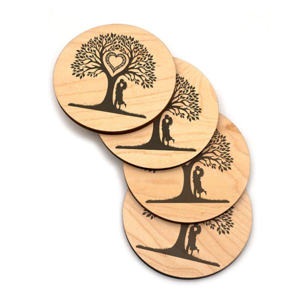 Couple Kissing Under the Tree Silhouette #1 Hot on Sale