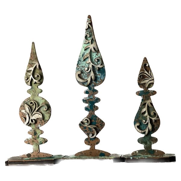Antique Flourish Standing Ornament Shelf Sitter (Set of 3) Hot on Sale