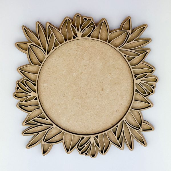 Leaf Circle Monogram Sign - Nursery Sign For Discount