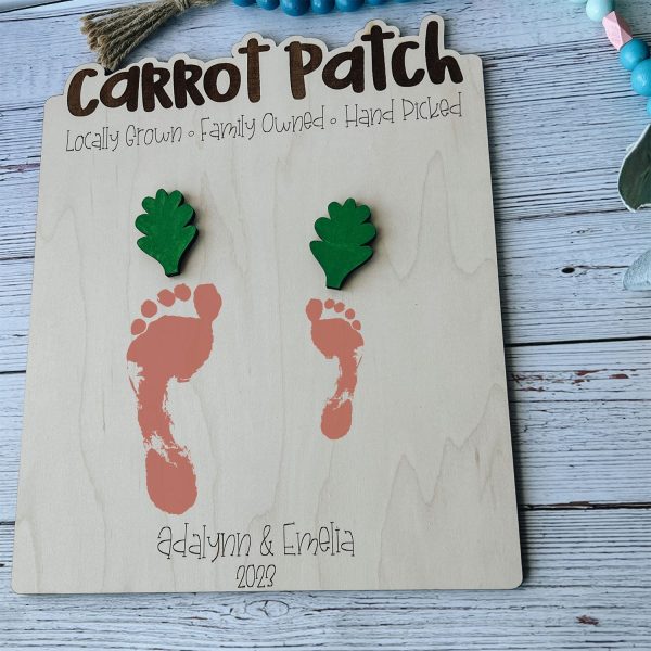Carrot Patch Foot Print Keepsake Online