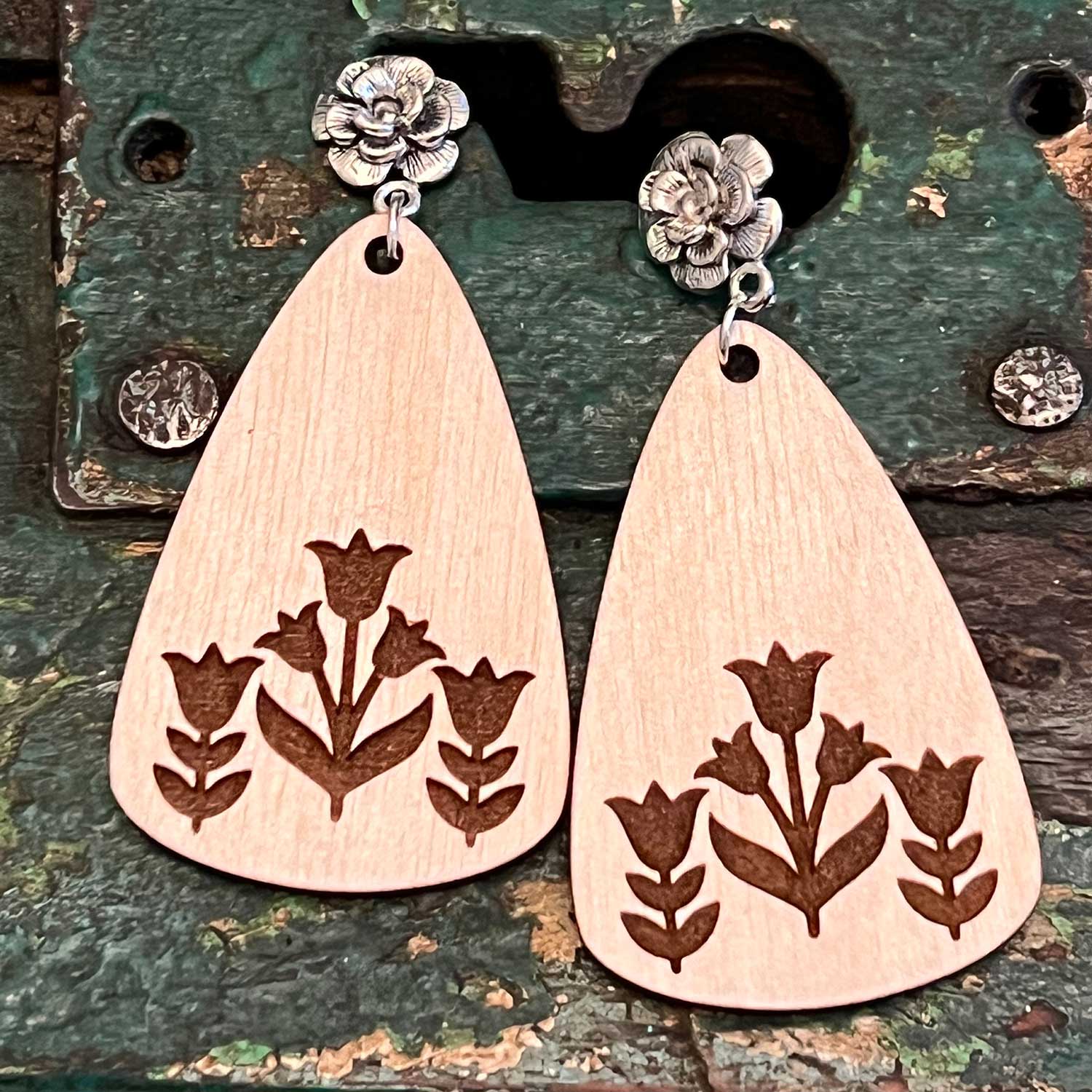 Tulip Field Dangle Earrings Online now