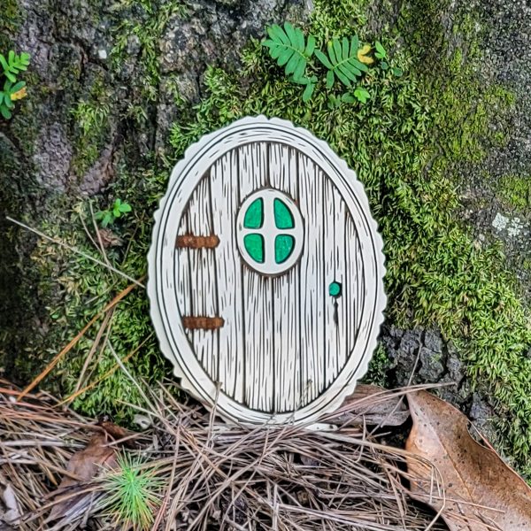 Round Fairy Door with Stand Online now