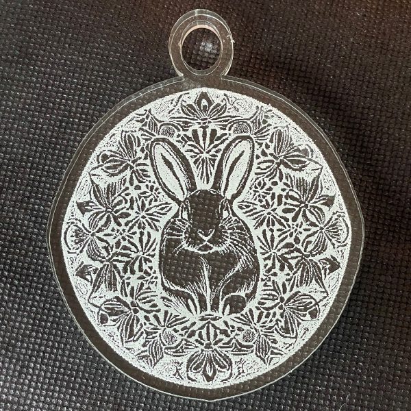 Easter Bunny Tag Keychain Ornament Hot on Sale