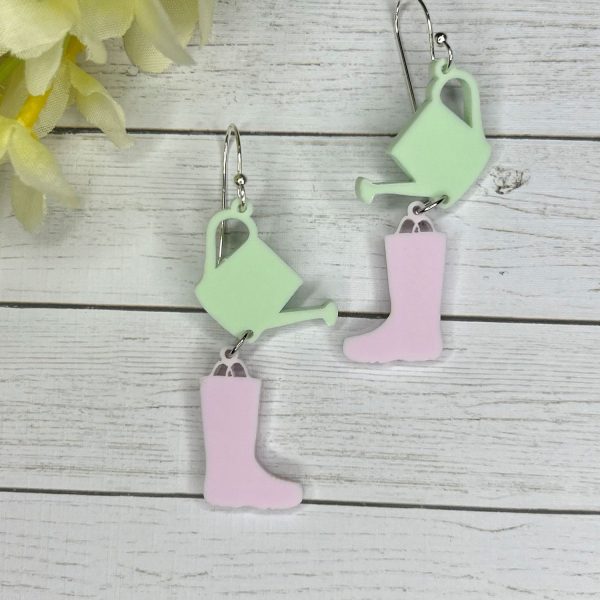 Spring Rain Boot Dangle Earrings Sale