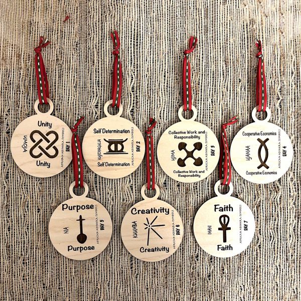 Kwanzaa 7 Principles Ornaments (Set of 7) Sale