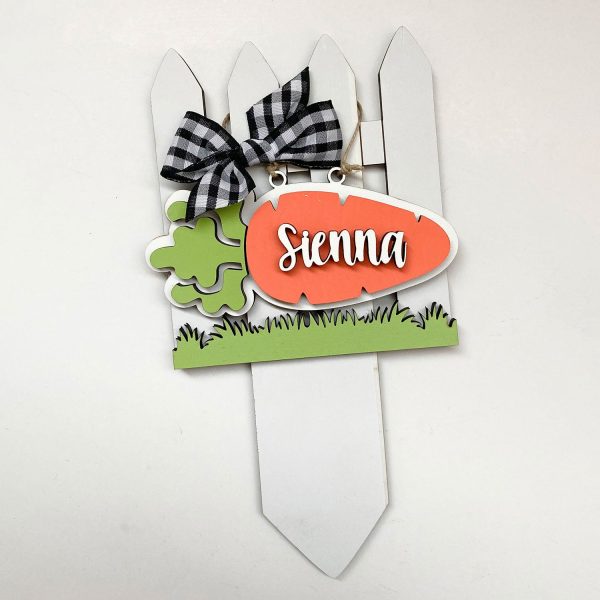 Easter Basket Name Tags with Display Fence Online