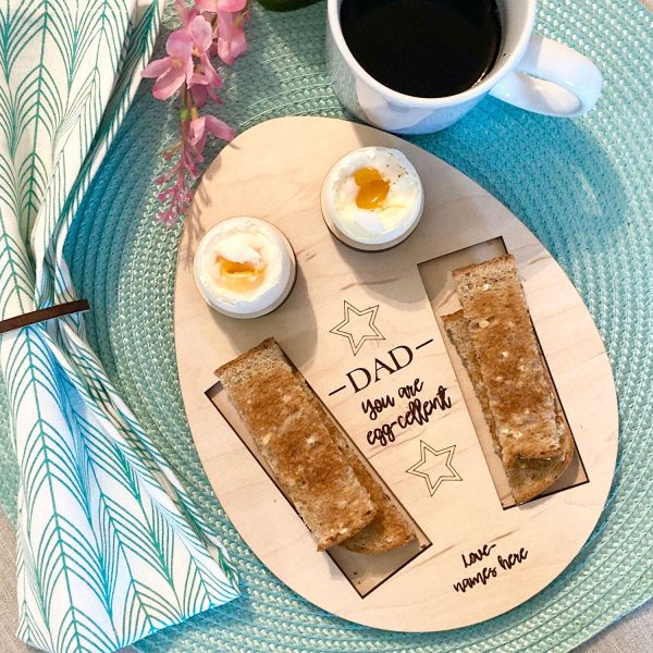 Personalized Father s Day Dippy Egg Toast Board Supply