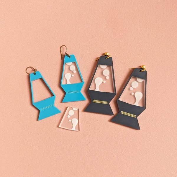 Retro Lava Lamp Earrings (Set of 2) Hot on Sale