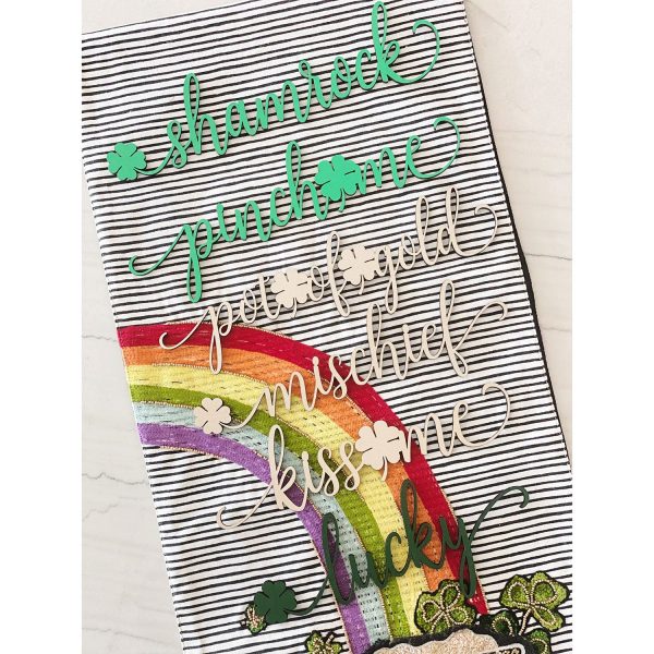 St. Patrick’s Day Plate Words Tablescape (Set of 6) Online Sale