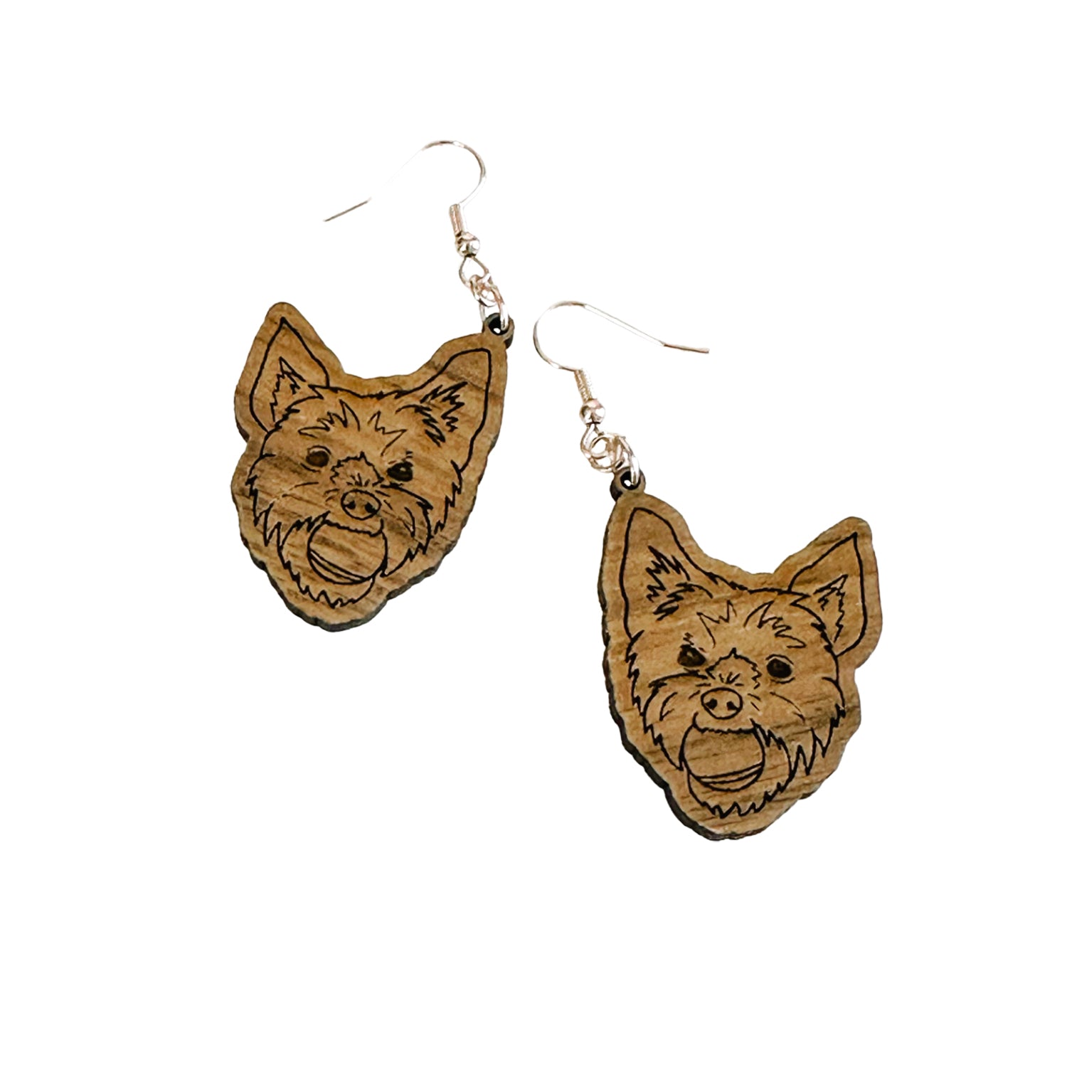 Engraved Dog Breed Earrings – Yorkshire Terrier   Yorkie For Sale
