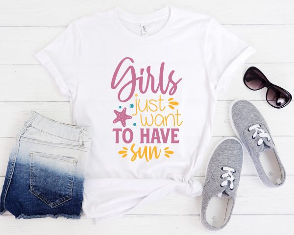 Girls Just Want To Have Sun  Graphic For Sale