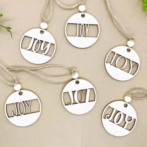 Simple Cut Joy Mini Christmas Ornament (Set of 6) Hot on Sale
