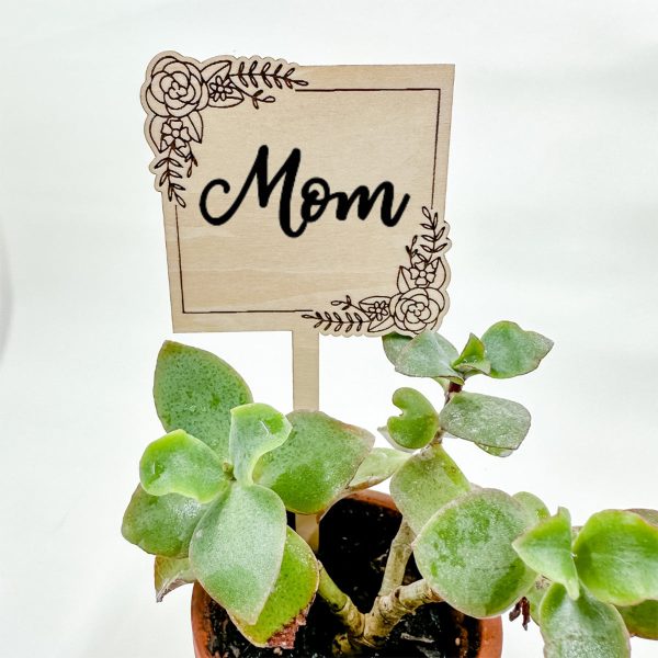 Customizable Floral Frame Plant Stake Online now