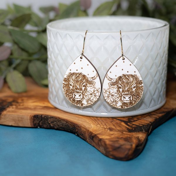 Highland Cow Dangle Earrings Online